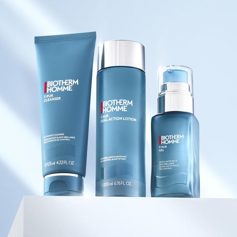 BIOTHERM HOMME T-PUR POWER OF 3 トライアルセット Gel hidratante Biotherm Homme T-Pur para pele normal a oleosa